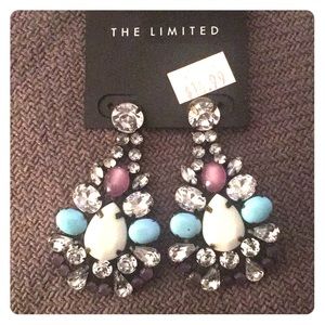 Rhinestone drop earrings